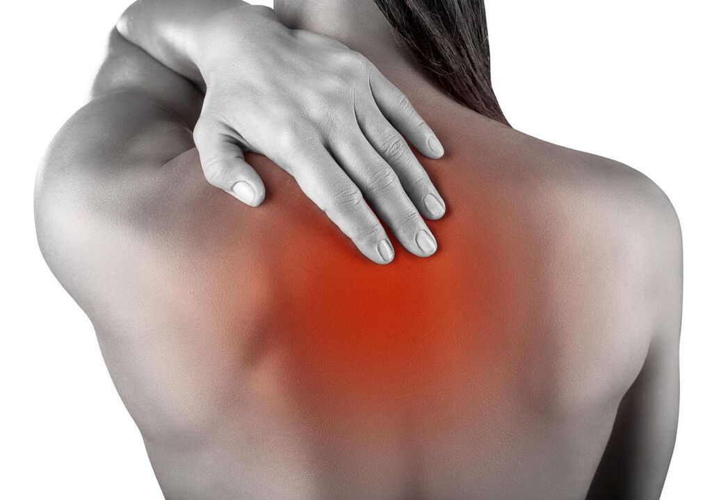 Dolor con osteocondrosis cervical.